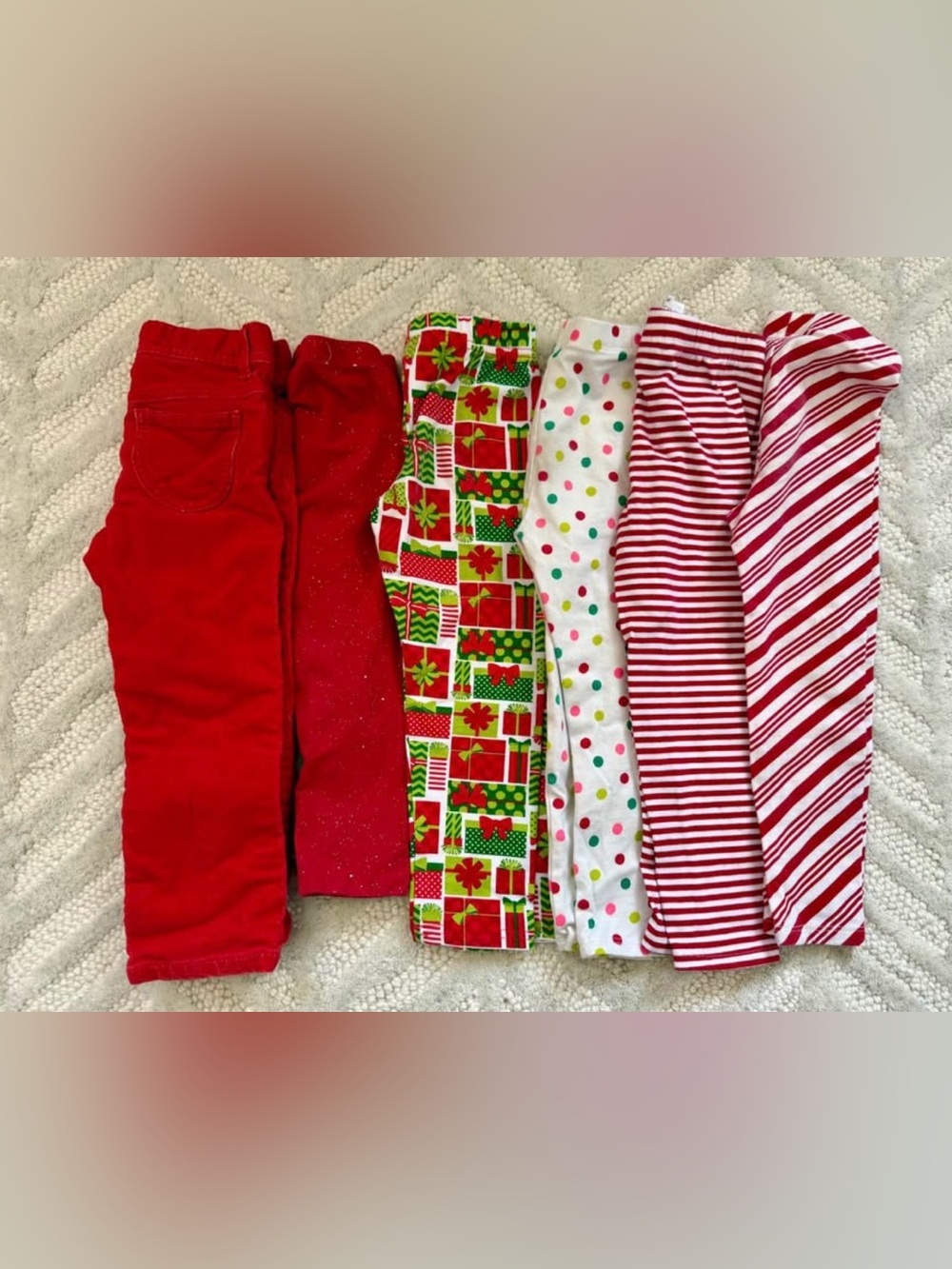 Bundle of 6 girls pants 3T
